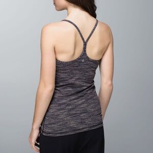 Lululemon Power Y Tank *Luon Gray/Black